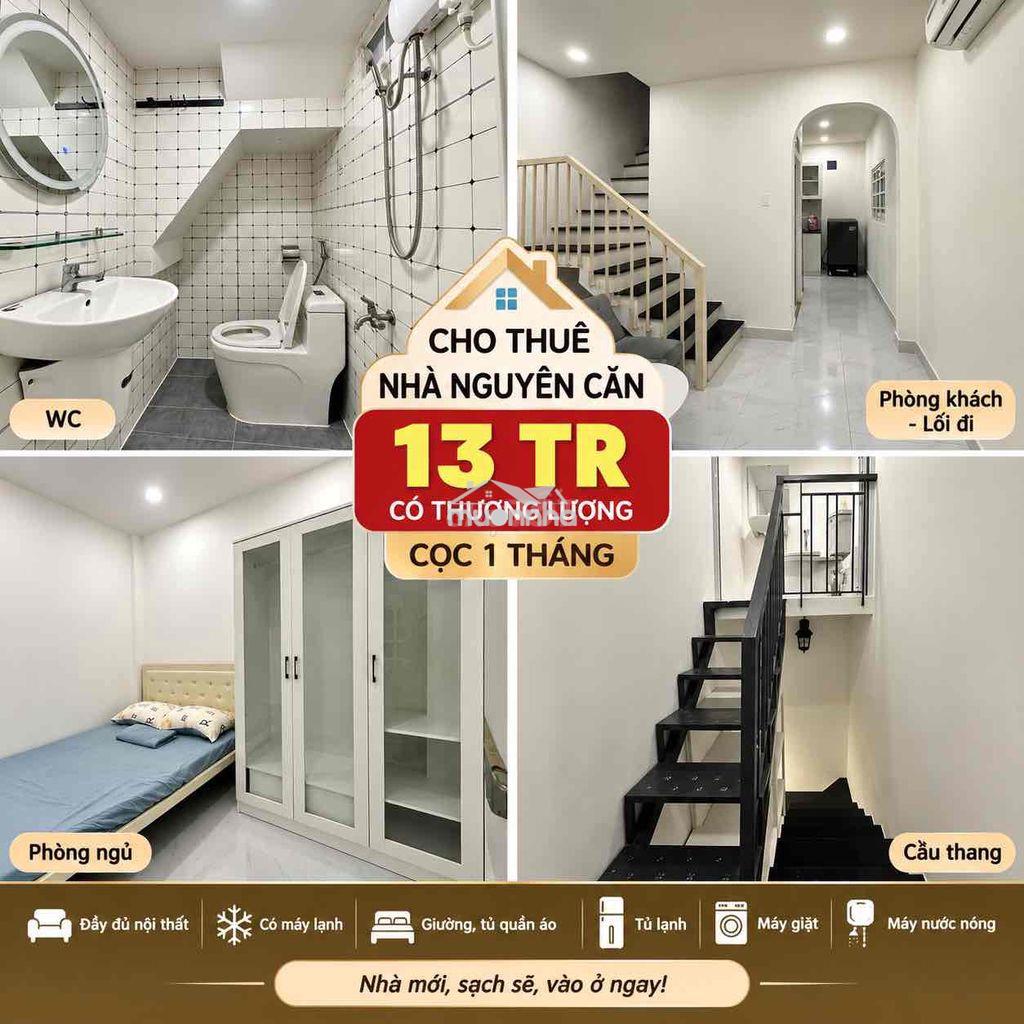 Cho thuê nhà nc đầy đủ nội thất nhà đẹp cô giang cách mặt tiền lớn 20m - Ảnh 2
