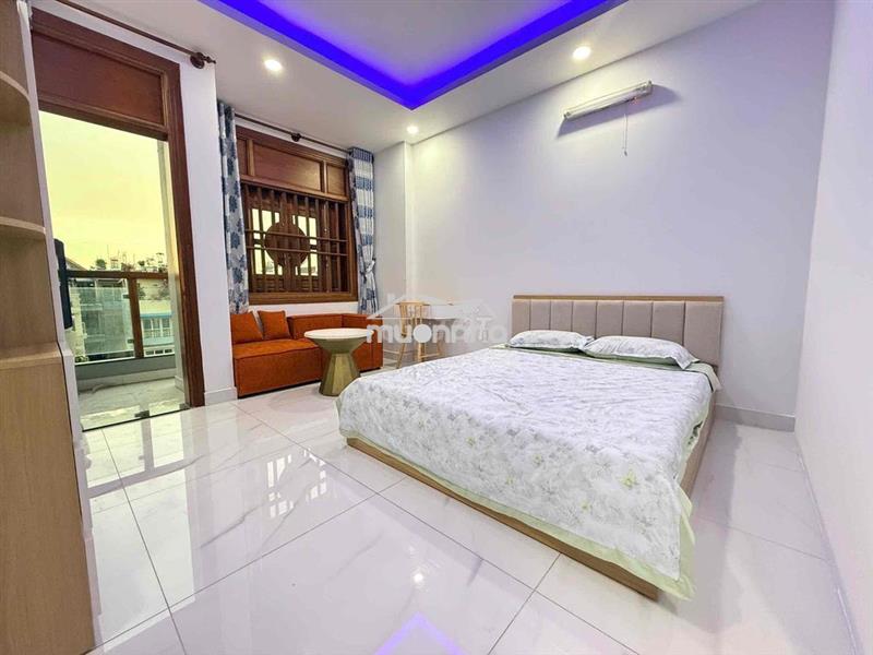 Cho thuê căn một phòng ngủ tách bếp ban công mới 100% gần topaz quận 8