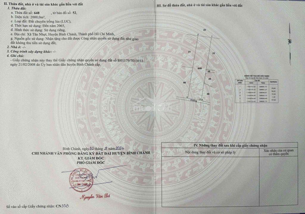 Bán đất đường cầu ông đức tân nhựt bình chánh - Ảnh 4