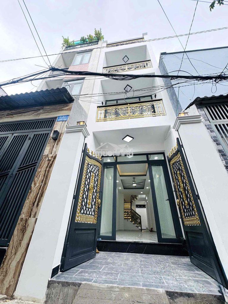 Nhà 4 tầng, hẻm 4m – cách mt hưng phú chỉ 30m