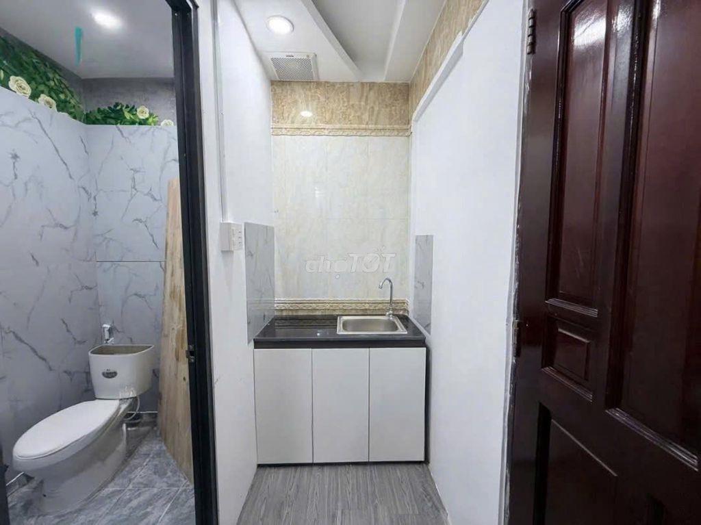 1pn riêng tách bếp full nội thất cửa sổ đường xe hơi cách pxl 100m - 3