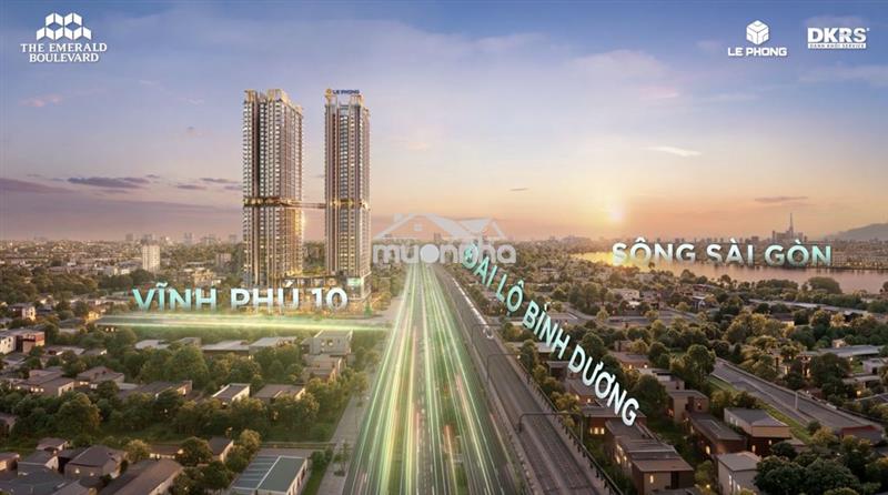 The emerald boulevard mặt tiền ql13 - bàn giao full nội thất cao cấp