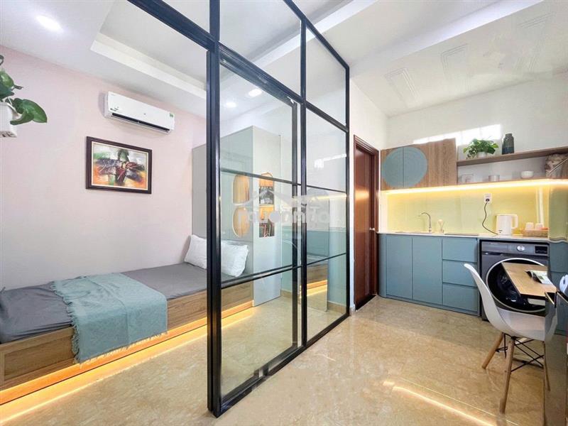 Căn hộ bếp tách- cửa sổ trời- máy giặt riêng ngay cầu vượt 3/2-ueh, bk