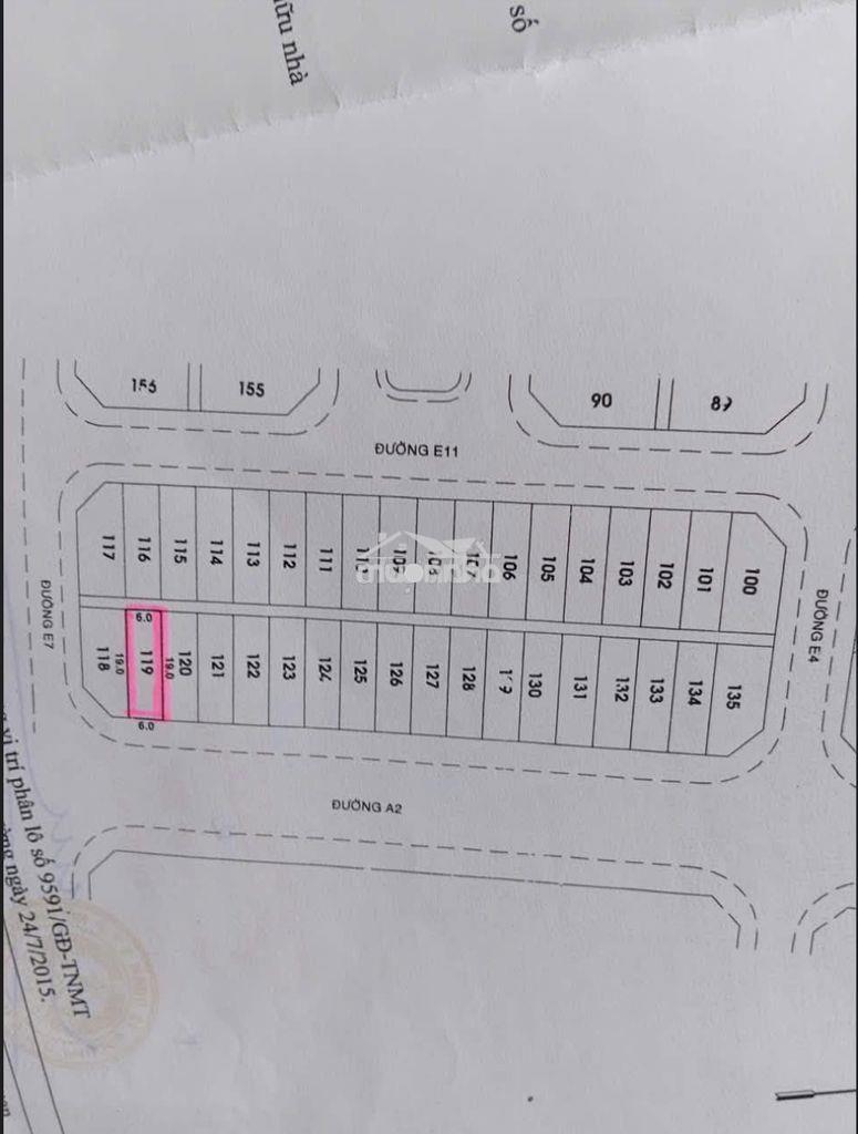 Bán đất 114m² (6x19), đường số 5, kdc vĩnh lộc, bình tân, tp.hcm
