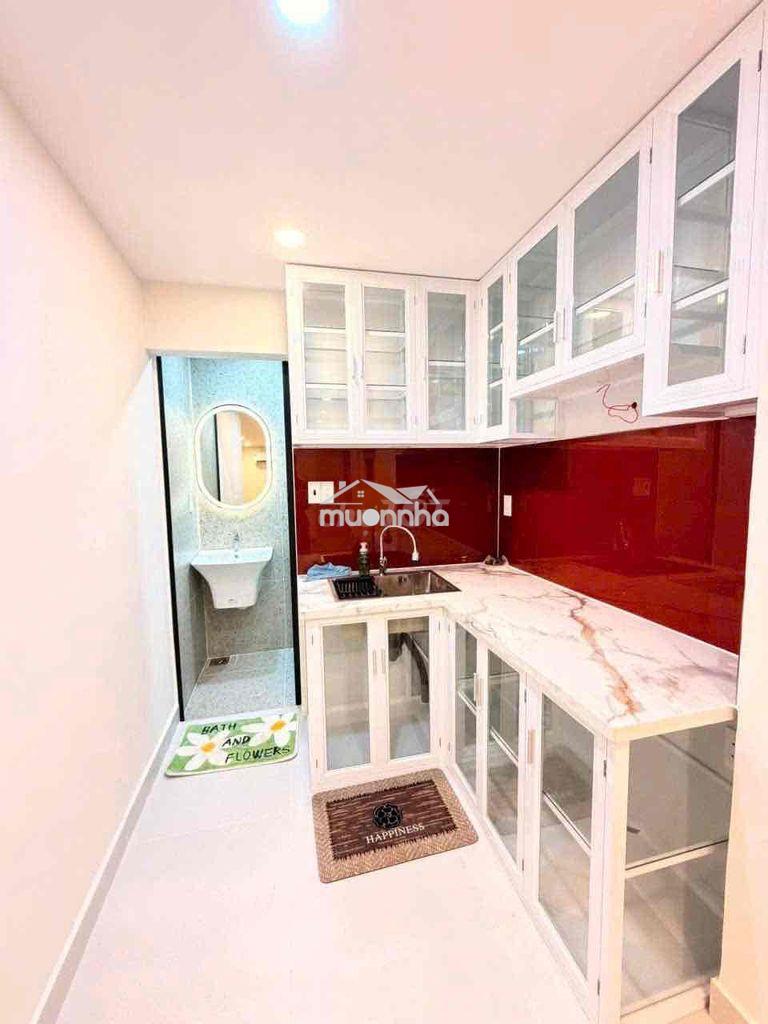 Cho thuê chung cư 40m2 1pn 2 máy lạnh,nước nóng lạnh,nhà mới - Ảnh 4