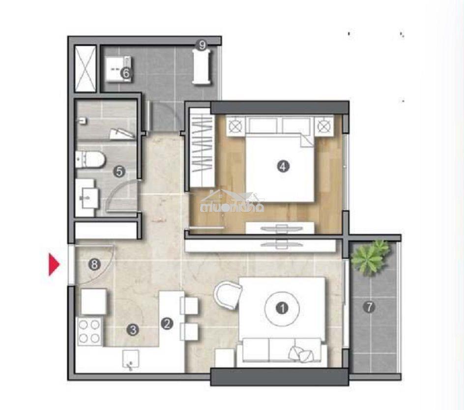 Bán chung cư lê phong đối diện aeon  - 2