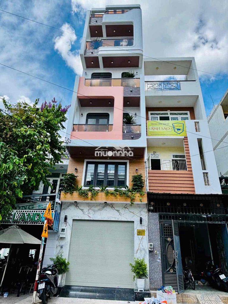 Bán nhà 4x20m 1 trệt lửng 4 lầu st 6pn 9wc full nội thất có thang máy