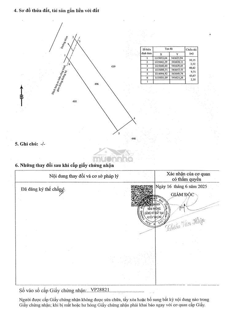 Mt lộ nhựa liên xã ấp phú yên - phú long -tân phú tam bình - vl