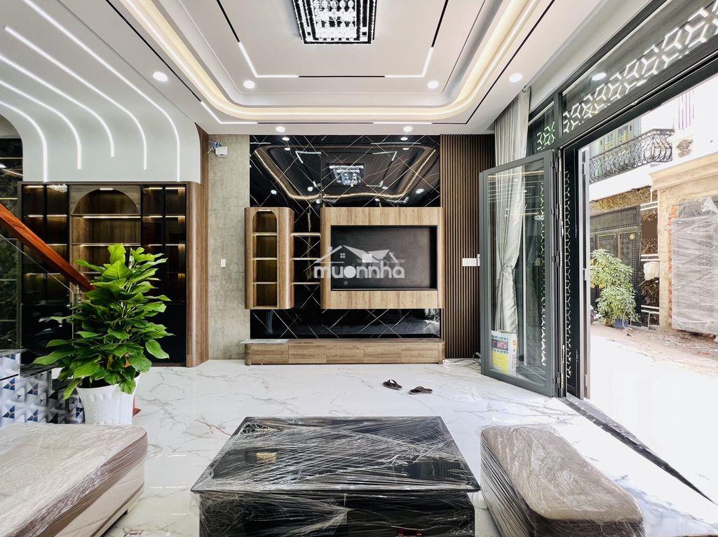 Giá tốt dãy nhà mới xây 4 tầng 67m2 chỉ 6,8 tỷ đường lê văn quới shr - Ảnh 4