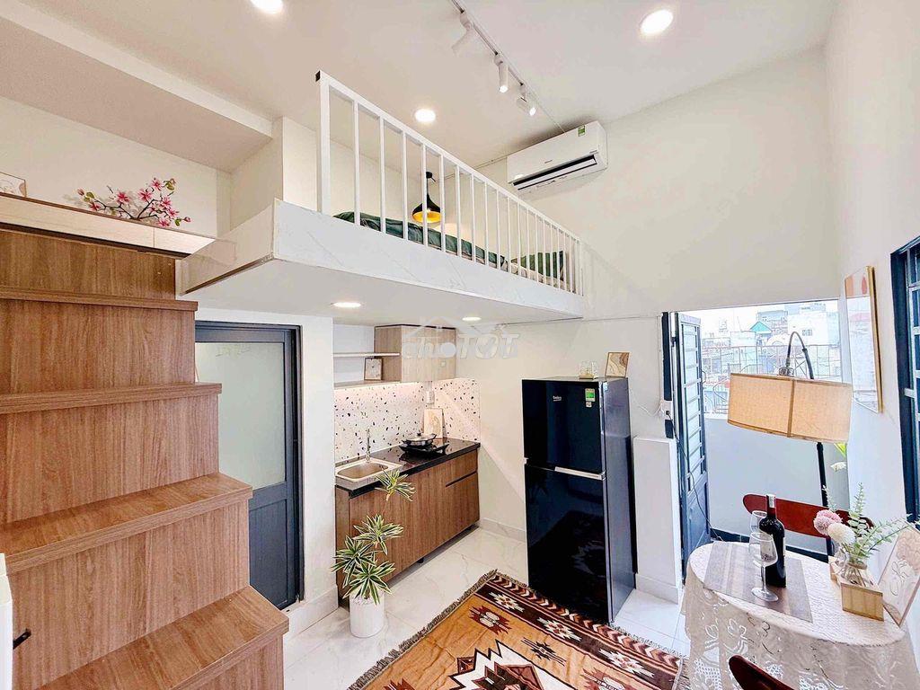 Cho thuê căn hộ duplex ban công, full nt, thang máy - Ảnh 2