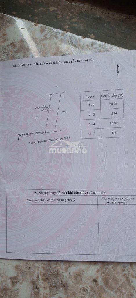 Bán đất mặt tiền phạm hồng thái - đinh tiên hoàng - 3