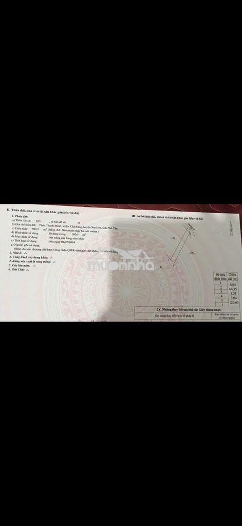 Em bán 2 lô 520m vuông/lô. xã lỗ 125tr/lô.nhanh lẹ