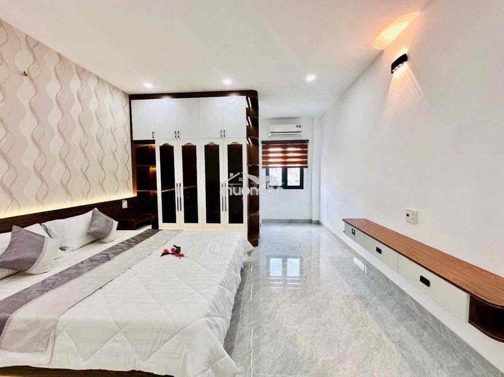 Cho thuê nhà mới xây dt 4x20 full nội thất 1trệt 1lửng 3lầu 5pn 5wc - Ảnh 2