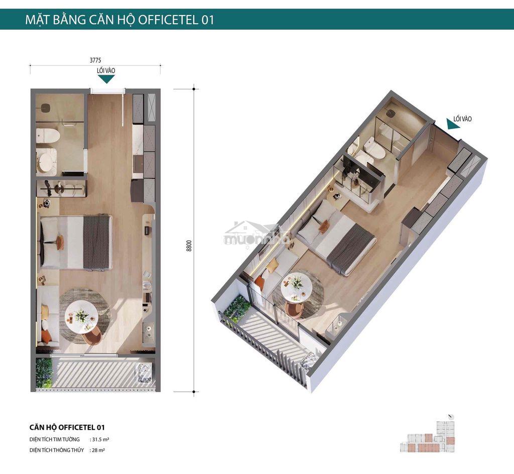 Bán căn hộ 1,7 tỷ gần phạm văn đồng bàn giao nội thất cao cấp - 4