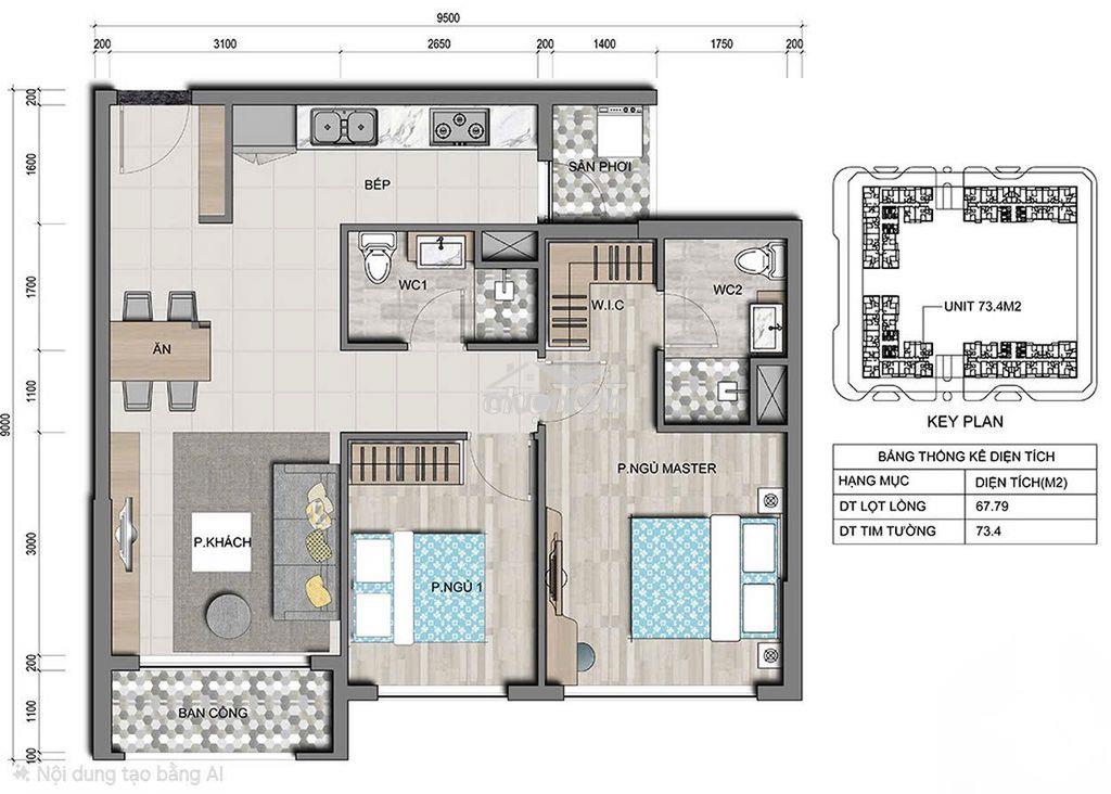 Bán 2pn góc sông tặng toàn bộ nội thất mới 100% bao thuế phí - Ảnh 2