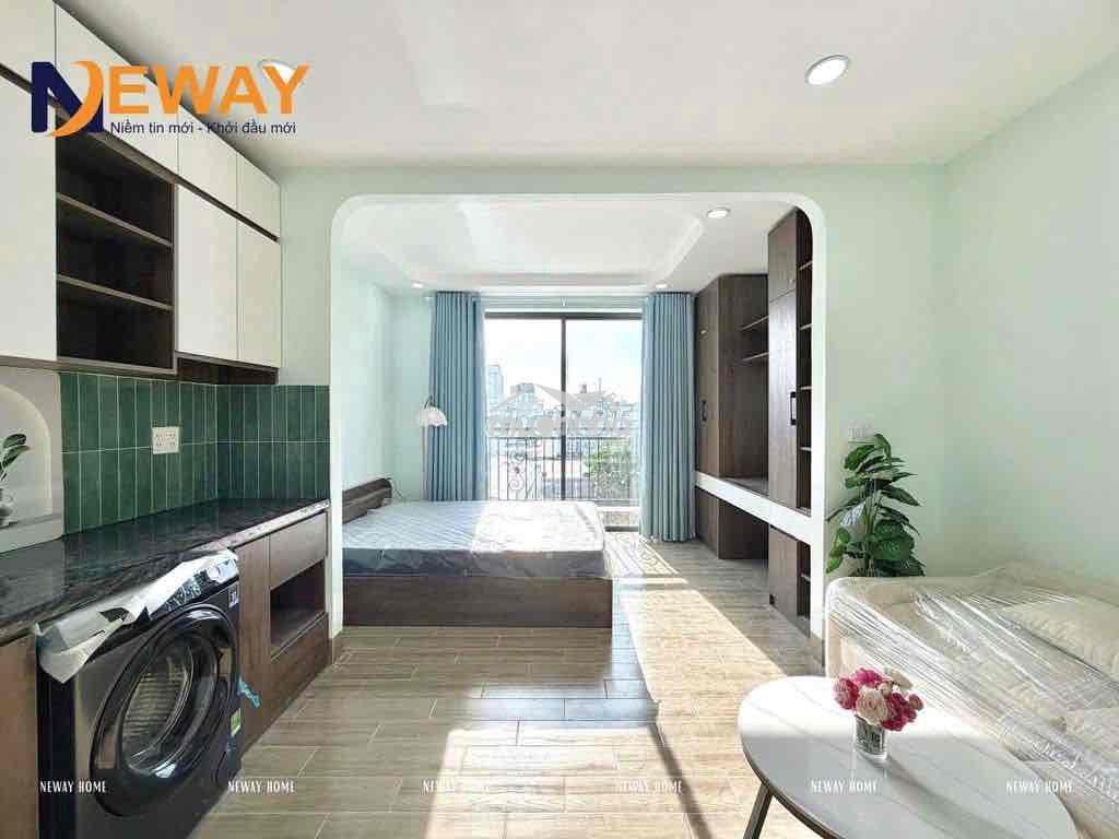 Cho thuê phòng studio bancol đẹp mới 100%-thang máy ngay lê trọng tấn - Ảnh 3