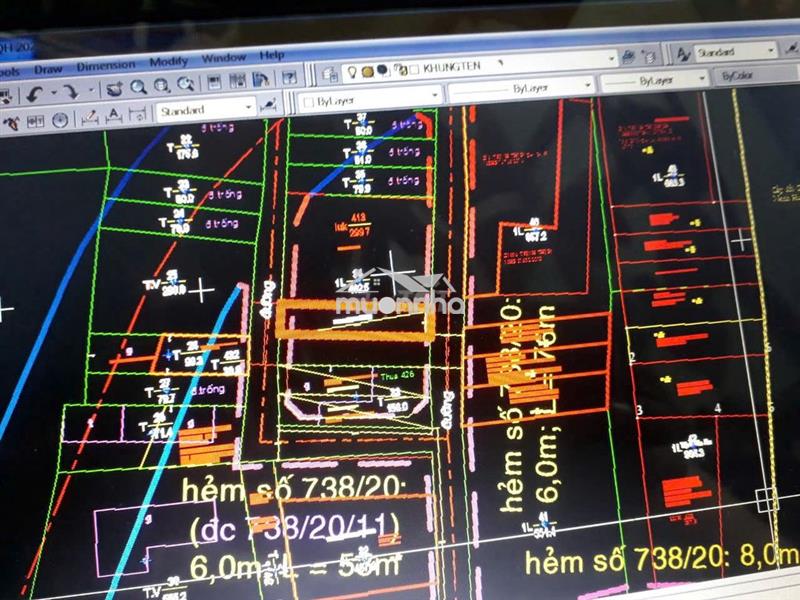 Bán đất vị trí đẹp 80m2 hai mặt tiền đường bờ kênh cầu bình thuận