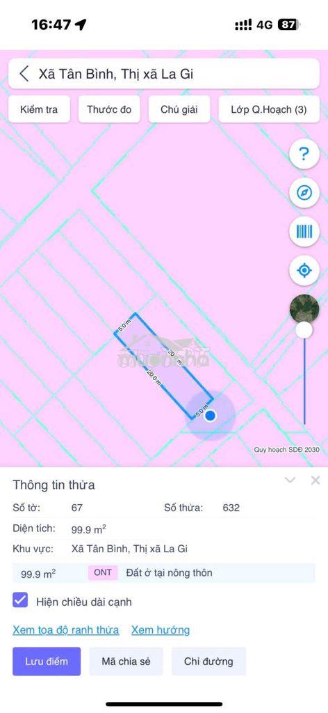 Đất lagi 100m2, bên hông chợ tân bình - 3
