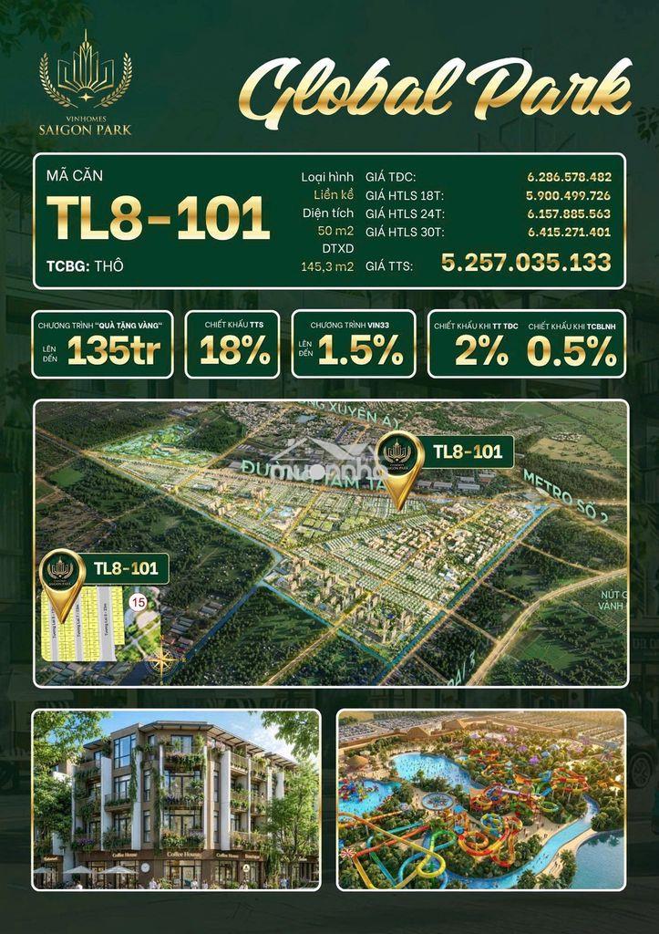 Vinhomes saigon park giá chỉ từ 1,5 tỷ