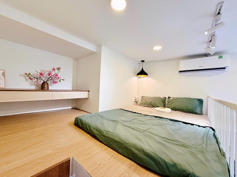 Studio tách bếp 30m2 full nt tone gỗ có tại phú mỹ - Ảnh 4