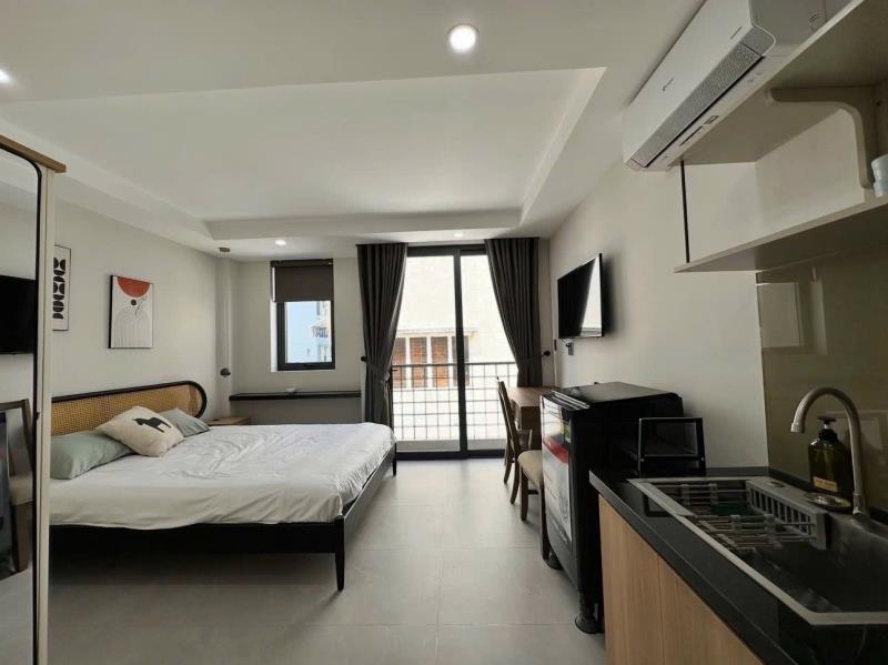 Cho thuê căn hộ hầm xe ,thang máy ngay nơ trang long thuận tiện đi các quận trung tâm 