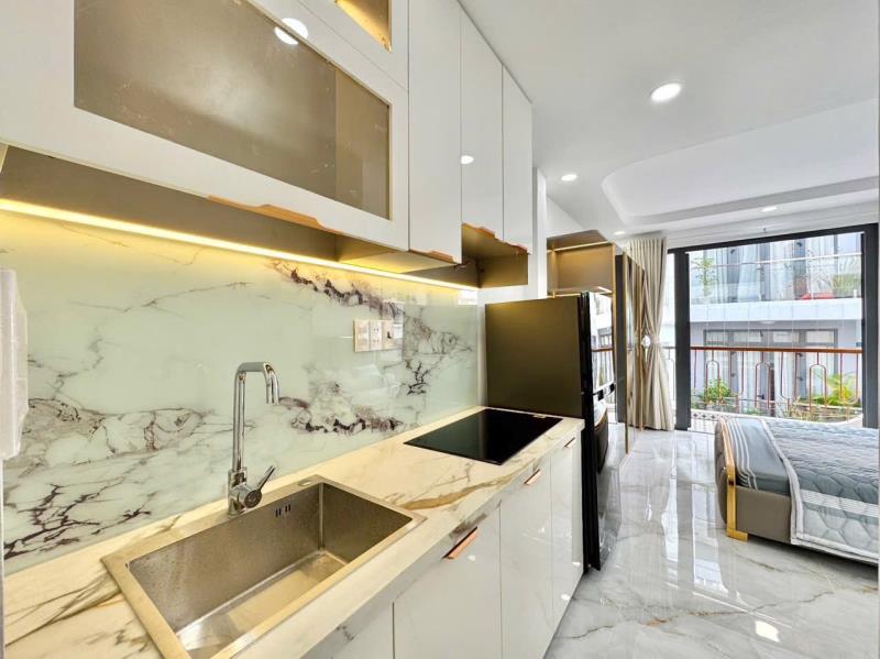 Thuê ngay căn hộ ban công tone luxury cao cấp 40m2 máy giặt riêng ngay phan văn trị gần bạch đằng - tân bình giáp quận 1,3 khu an ninh  - Ảnh 4