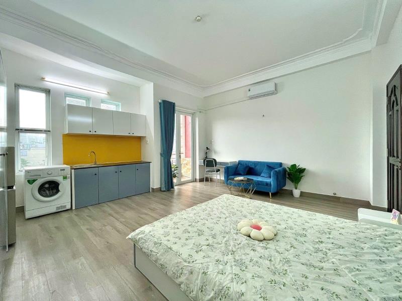 Phòng 45m2 ban công thoáng full nội thất ngay hàng xanh- nguyễn gia trí, bình thạnh - Ảnh 3