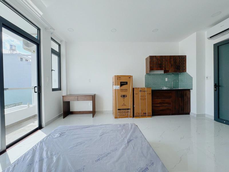 Cho thuê căn hộ studio - full nội thất- bancon to- máy giật riêng nơ trang long- bình thạnh - Ảnh 3