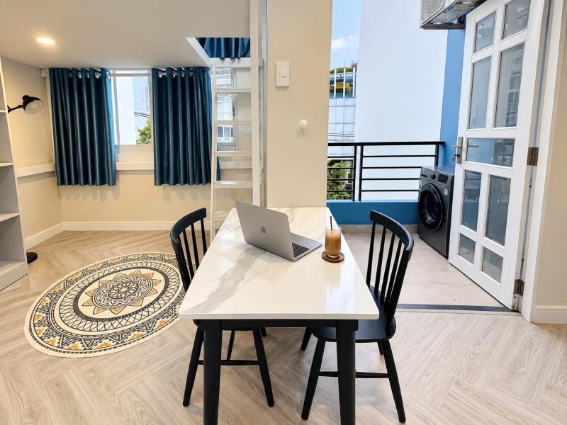 Cho thuê phòng gác 35m², ban công thoáng, full nội thất – nguyễn cửu vân, bình thạnh giáp q1, hàng xanh - Ảnh 4