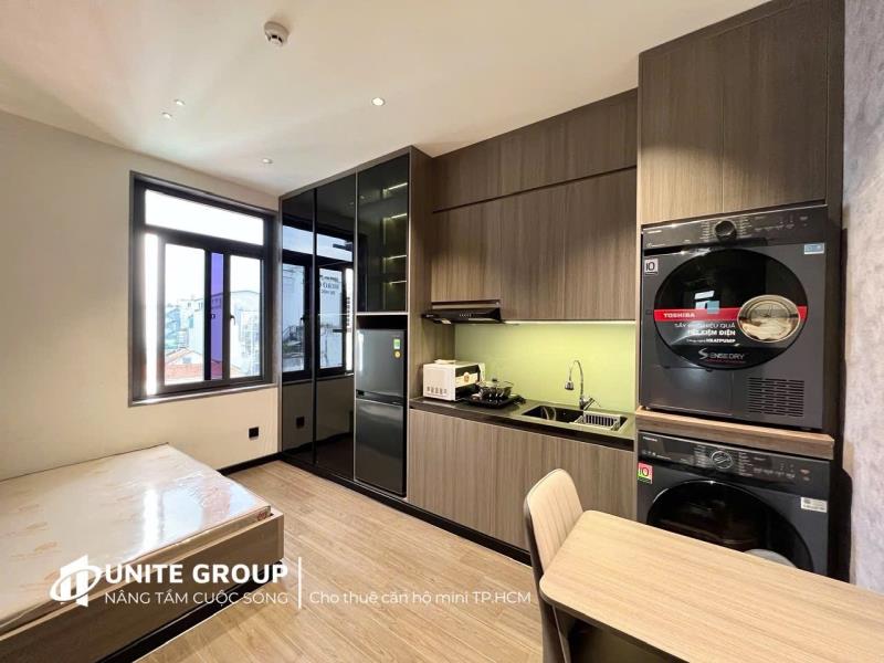 🏠 Căn hộ 1pn cửa sổ thoáng máy giặt + máy sấy riêng - trần quý cáp bình thạnh, gần quận 1 chợ bà chiều  - Ảnh 3