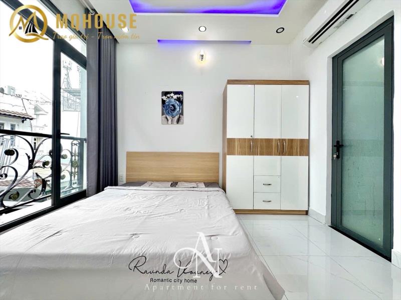 Cho thuê căn hộ có ban công thoáng mát full nội thất đường thích quảng đức quận phú nhuận, sát q1, q3 - Ảnh 4