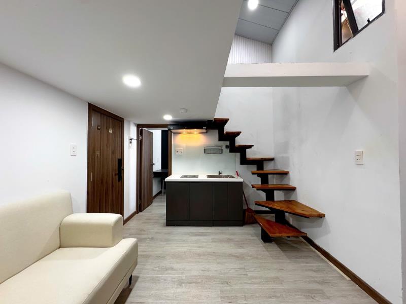 Cho thuê căn hộ 2pn + rộng  cửa sổ lớn full sang xịn máy giặt riêng - nguyễn khuyến chợ bà chiểu tiện di chuyển q1 , q3 - Ảnh 2