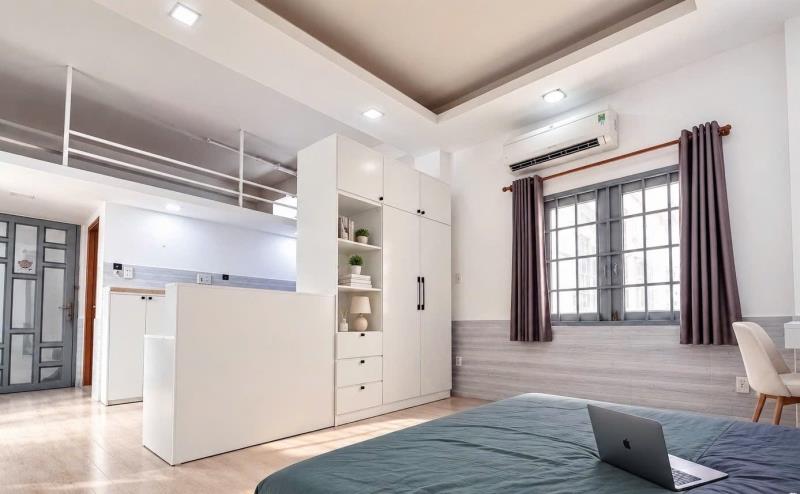 Cho thuê phòng studio full nội thất tách bếp 2 cửa sổ trời ở trường chinh - Ảnh 2