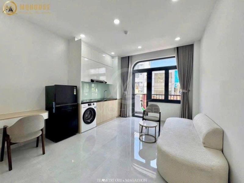 Cho thuê studio ban công 35m2 có máy giặt riêng - ngay ga metro tân cảng - nguyễn văn thương - Ảnh 4