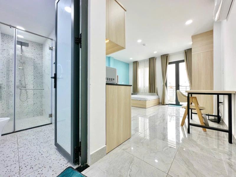 Căn hộ 45m2, ban công phú nhuận gần phan xích long, tiện đi q1, q3, bình thạnh_full nội thất, máy giặt riêng - Ảnh 2