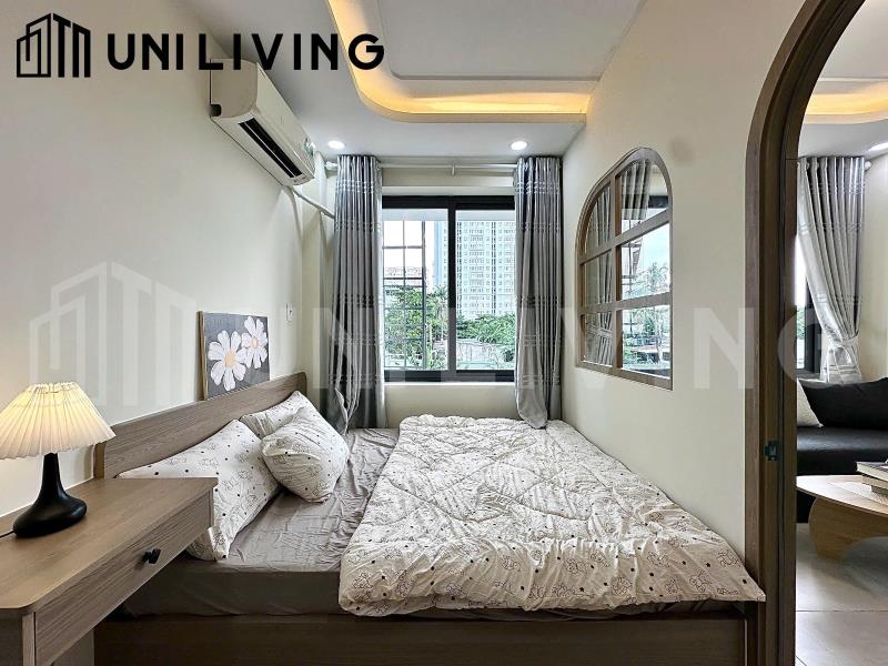 Căn hộ dạng studio , tách bếp ,có cửa sổ đón nắng thuận tiện đi làm đi học ,