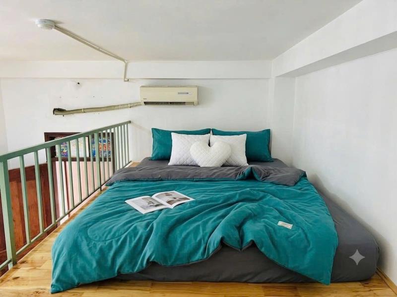 Phòng trọ duplex cửa sổ trời, nội thất cơ bản, khu vực tân phú, gần đại học văn hiến, cồn thương