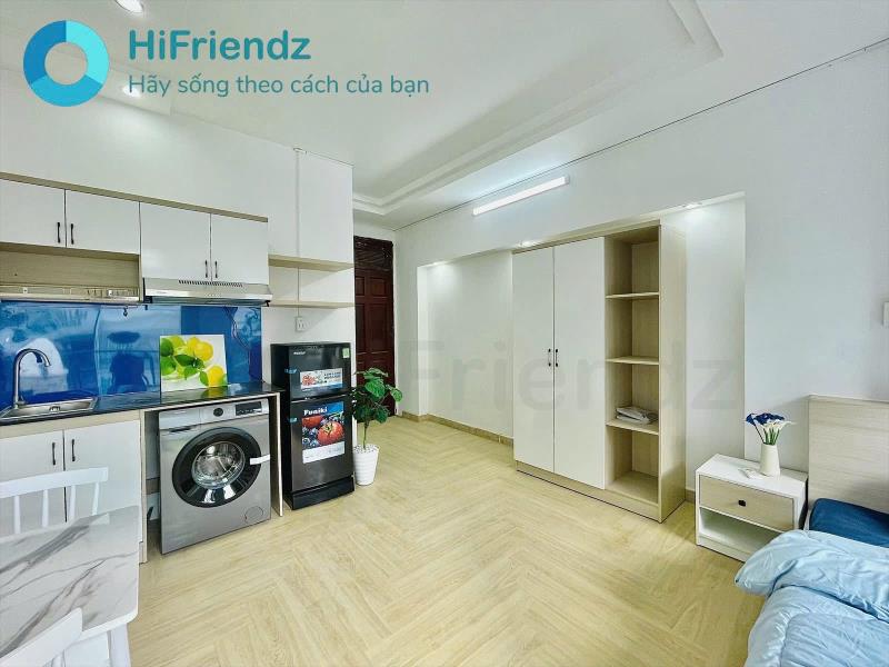 Cho thuê căn hộ bình thạnh, full nội thất, ban công, máy giặt riêng, rộng rãi, gần đinh bộ lĩnh, hàng xanh, quận 1 - Ảnh 4