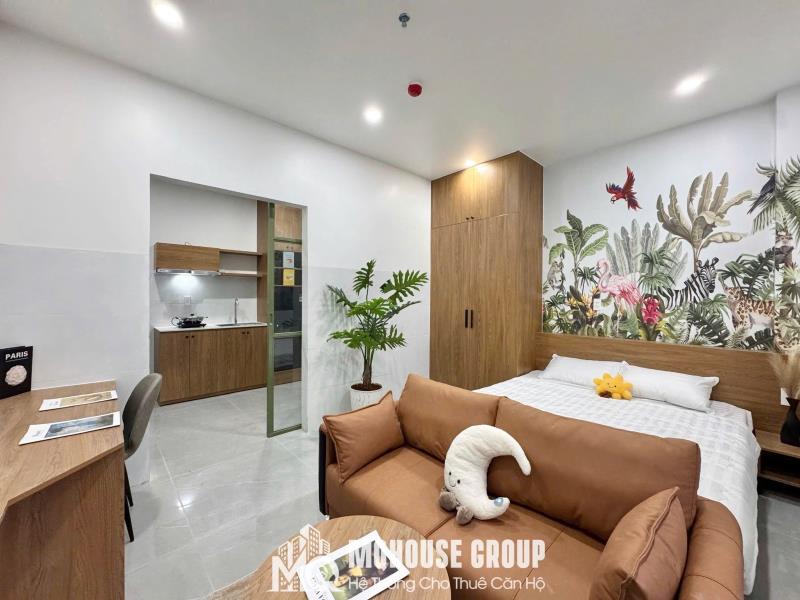 Cho thuê căn hộ 1pn bancol gần emart phan văn trị - Ảnh 2
