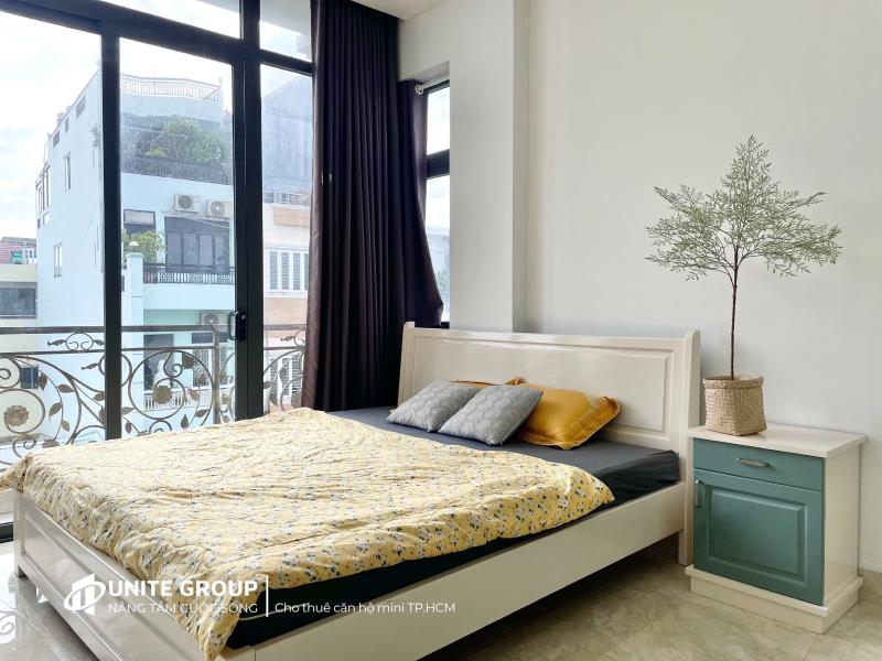 Căn hộ ban công phú nhuận, full nội thất, rộng 40m2, có tivi, wc vách ngăn - Ảnh 3