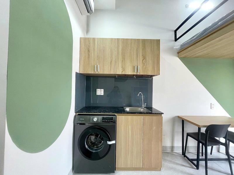 Cho thuê căn hộ có gác lửng cao ráo thoáng mát full nội thất đường ngô đức kế quận bình thạnh, sát quận 1 - Ảnh 4