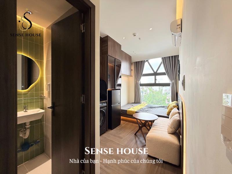 Căn hộ mới, tone gỗ, layout studio cửa sổ trời, có máy bơm khí tươi, nội thất cao cấp - Ảnh 2
