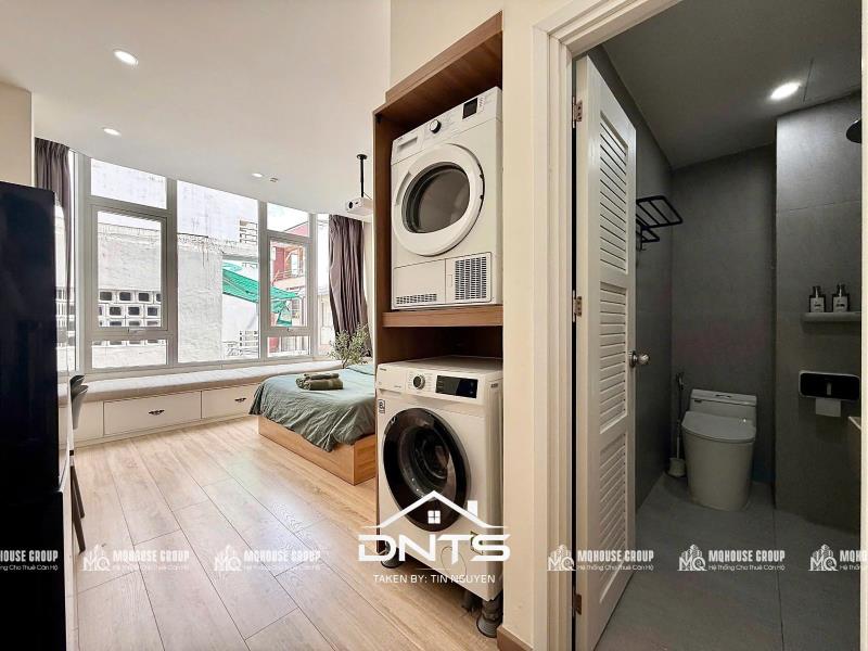 Căn hộ trung tâm studio 35m2, giặt sấy riêng, full nội thất. gần thảo cầm viên, công trường mê linh, bason, phố nhật