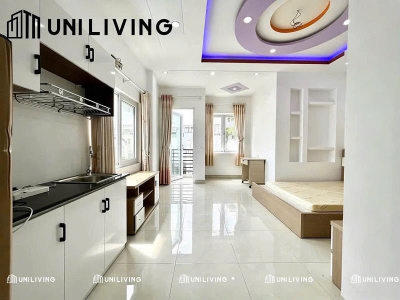 Cho thuê căn hộ ban công ngập nắng, thiết kế hiện đại, full nội thất bình thạnh gần chợ bà chiểu