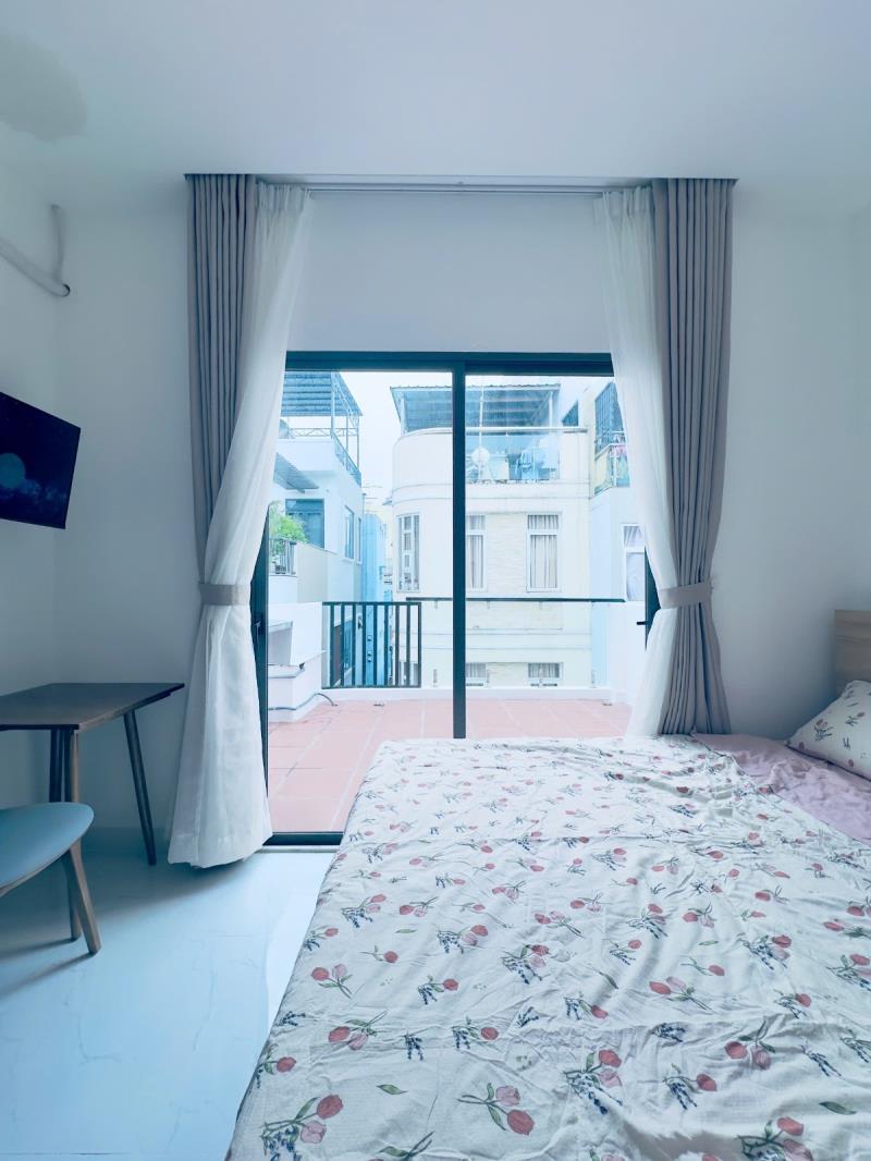 Studio sân thượng cực chill, có máy giặt riêng - lê văn sỹ q3 (6tr9) - Ảnh 2