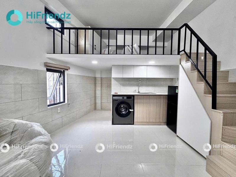 Cho thuê phòng có gác có máy giặt riêng, full nội thất – gần đại học hutech- đinh bộ lĩnh, quận bình thạnh