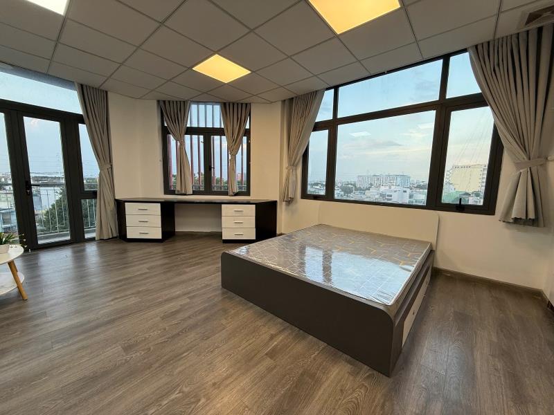 Cho thuê căn hộ ban công góc panorama siêu rộng, máy giặt riêng, full nội thất - nơ trang long, bình thạnh - ***
