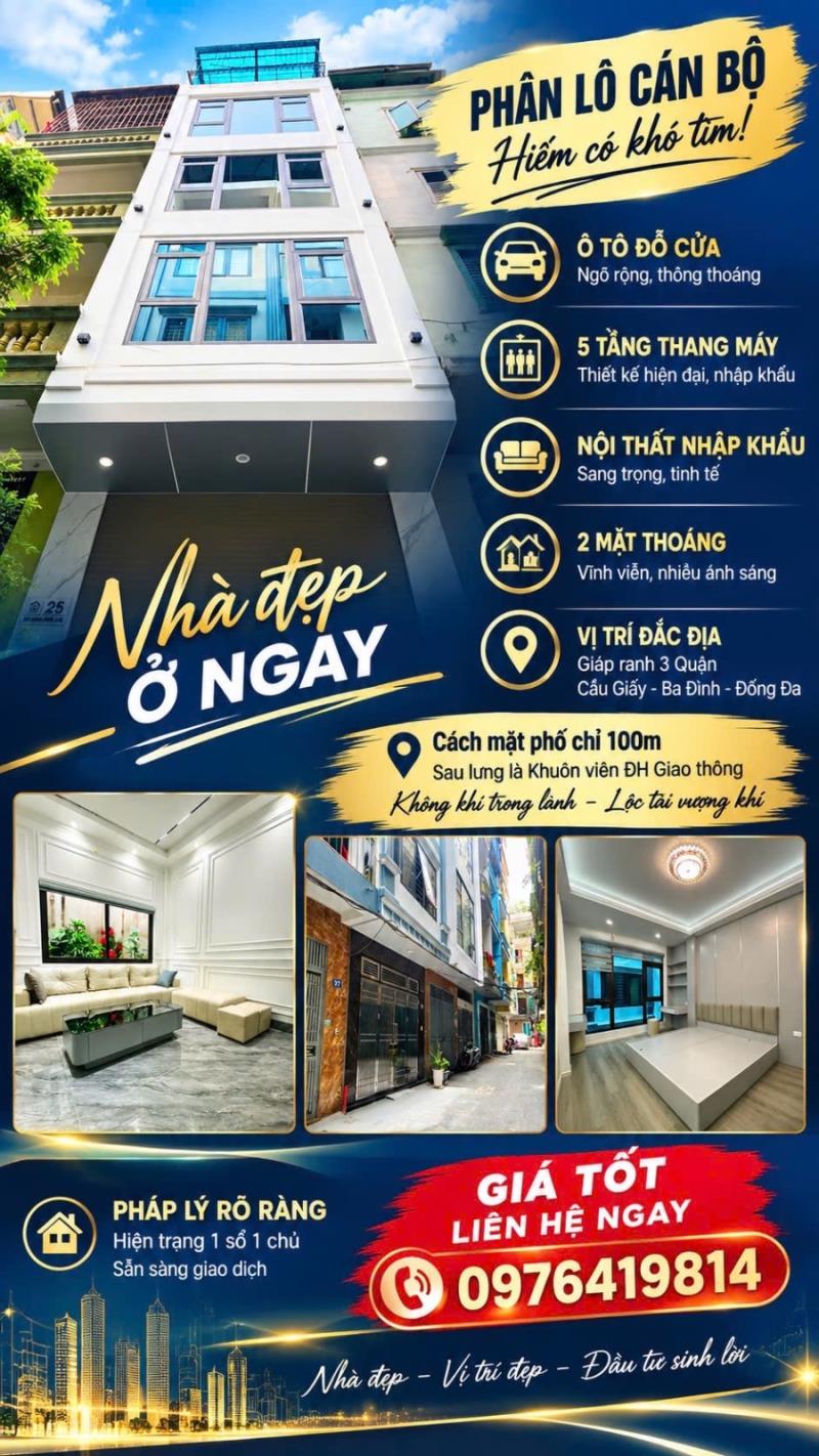 🔥 13,x tỷ đống đa — phân lô cán bộ 5 tầng thang máy — ô tô đỗ cửa