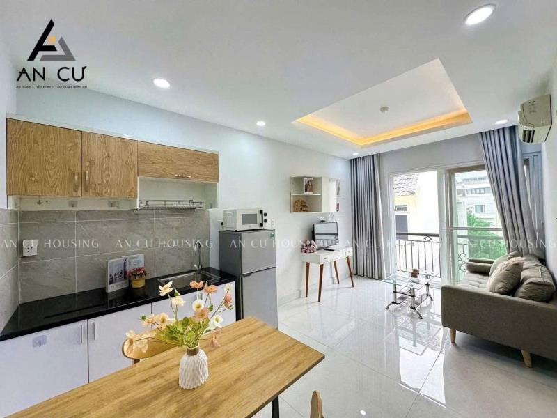 Cho thuê căn hộ 1pn/studio full nội thất - cửa sổ/ban công gần sân bay tân sơn nhất quận tân bình - Ảnh 3