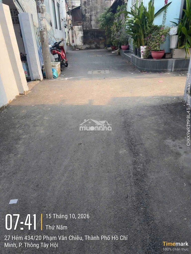Nhà mới trệt lầu hẻm xe hơi thông f9 - Ảnh 3